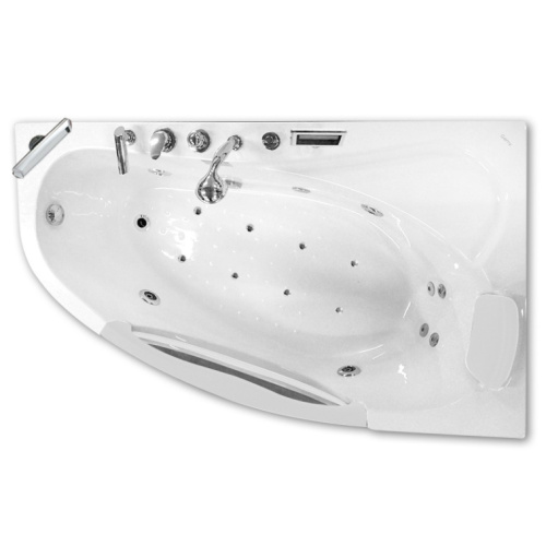 Ванна акриловая пристенная правая Gemy G9046 O R, акриловые, стеклянные - фото 2