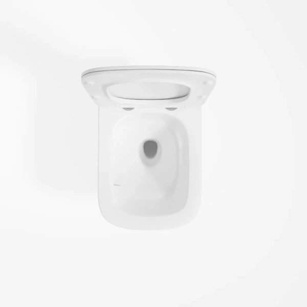 Унитаз подвесной Vincea Edge белый, сиденье с микролифтом  - фото 5