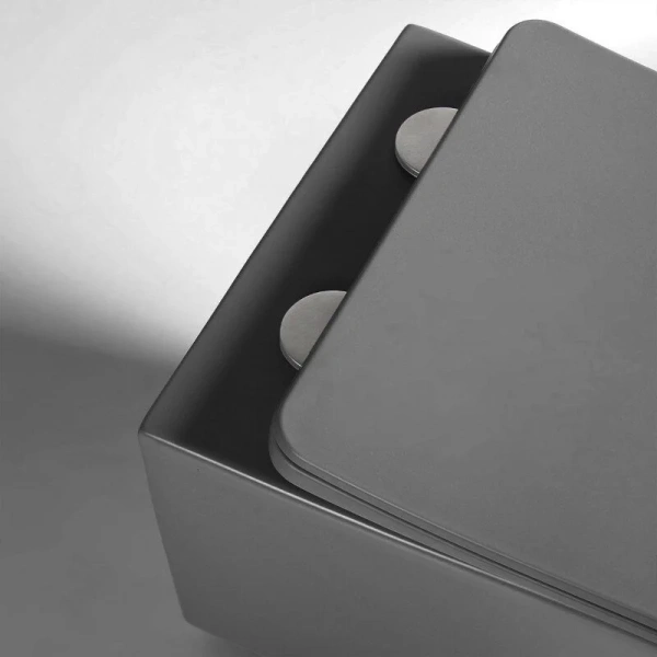 Унитаз подвесной Vincea Q-Line антрацит матовый, цветные - фото 6