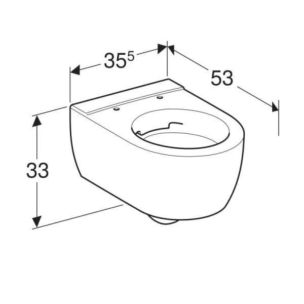 Унитаз подвесной Geberit iCon без ободка index_1 - фото 10