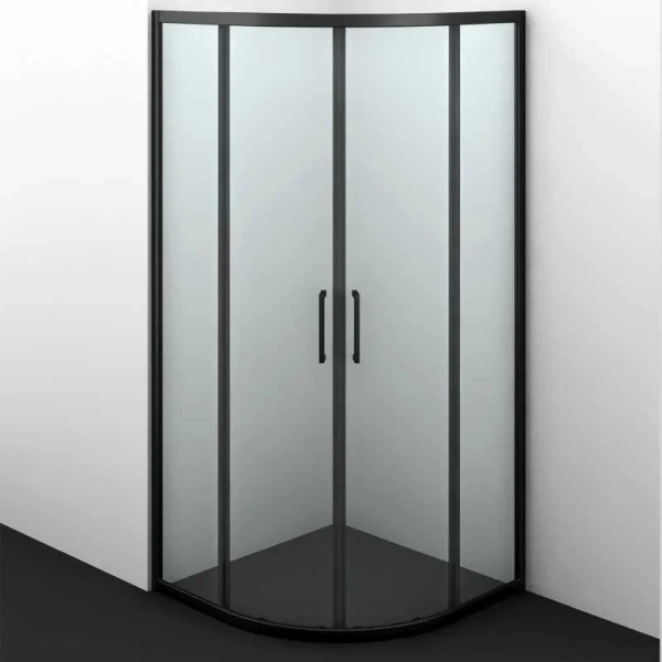 Душевой уголок WasserKRAFT Dill 90х90 см профиль черный - фото 1