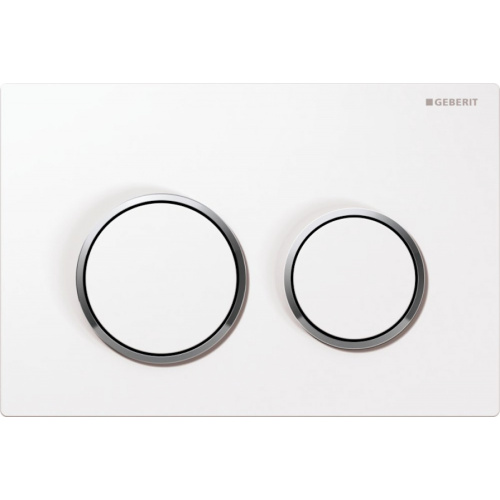 Клавиша смыва Geberit Omega 20 глянцевый хром/кольца матовый хром - фото 3