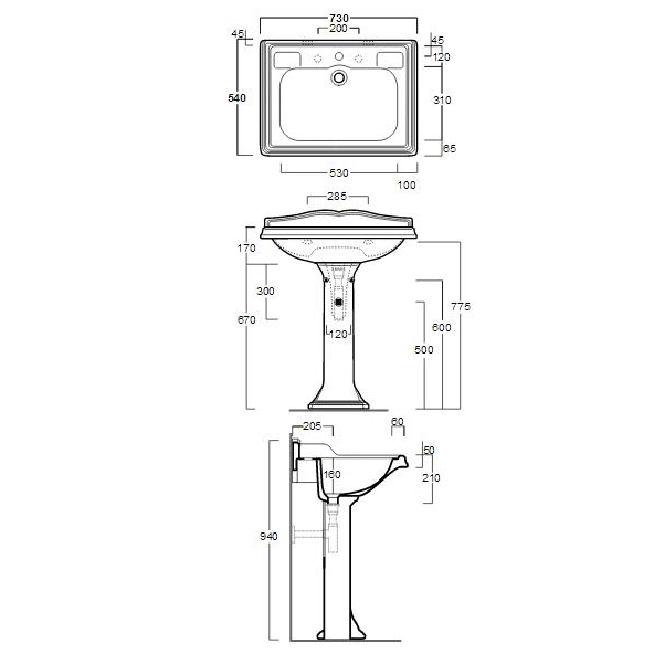 Раковина Simas Arcade AR 834 - фото 4
