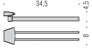 Полотенцедержатель Colombo Land двойной, современные, hi-tech - фото 2