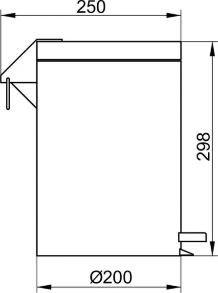 Мусорное ведро Keuco Plan хром, в наличии - фото 2