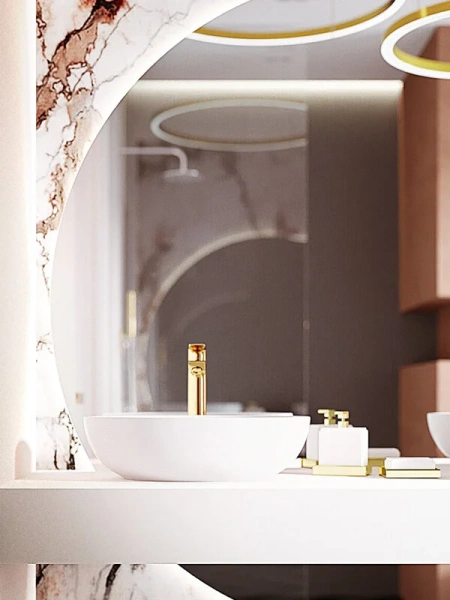 Раковина Sanita Luxe Ringo 53 см накладная, одинарные - фото 8