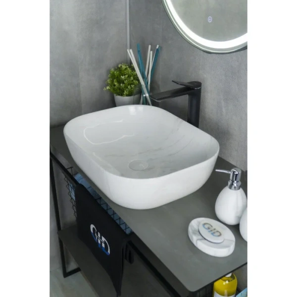 Раковина GID Geometrico K397D9 50 см под камень, 50 см - фото 6