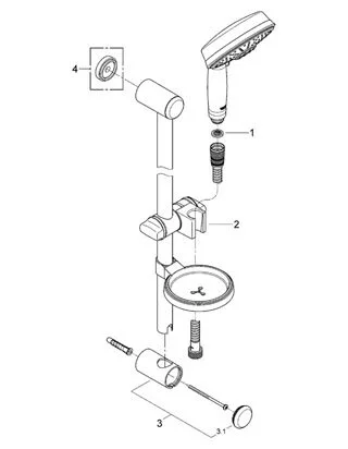 Душевая система Hansgrohe Croma 100 27139000HG - фото 2