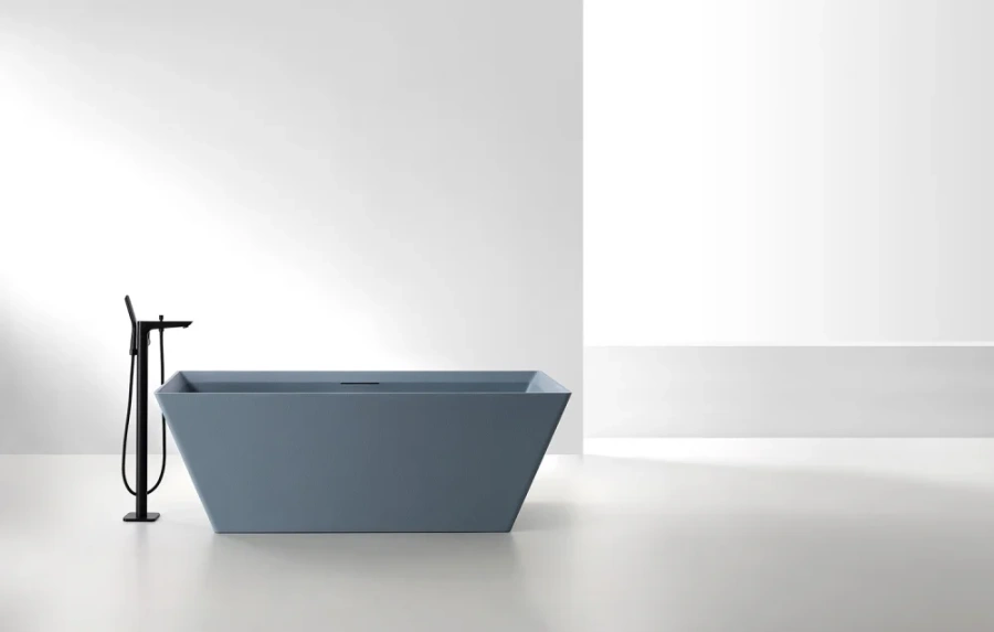 Ванна из искусственного камня Abber Berlin 170x75 см серая, 170x75 см - фото 4