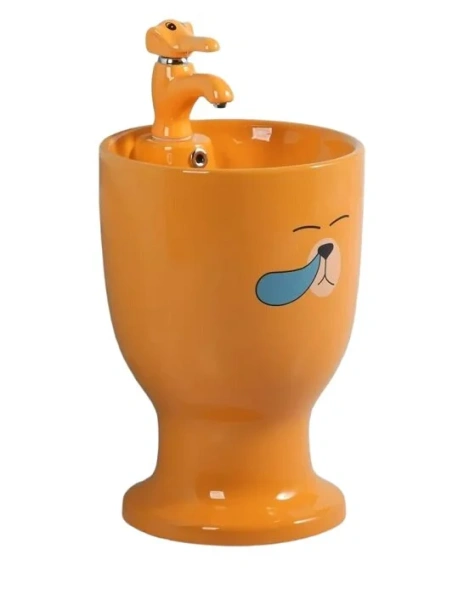 Раковина напольная GID Aventura Nb193-PK 37 см розовая - фото 4