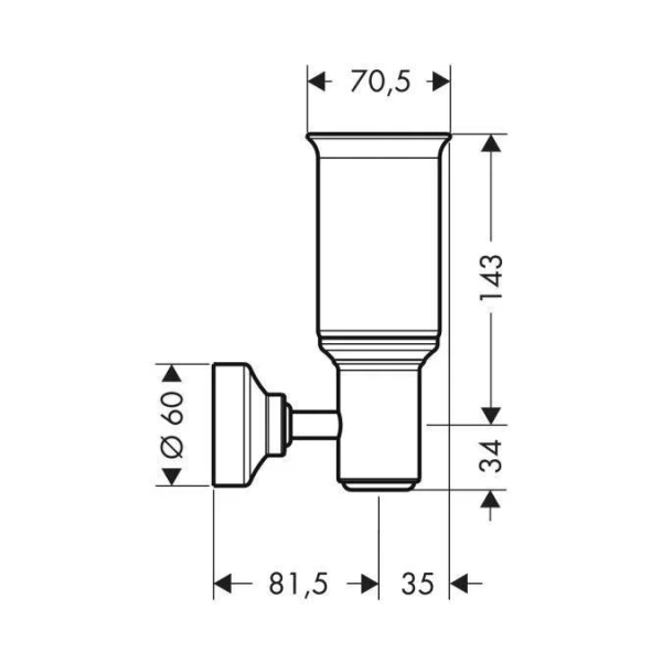 Светильник для ванной Axor Montreux 42056 - фото 3
