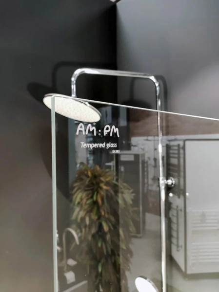 Шторка для ванны Am.Pm Gem 80х140 см поворотная, хромированный профиль - фото 5