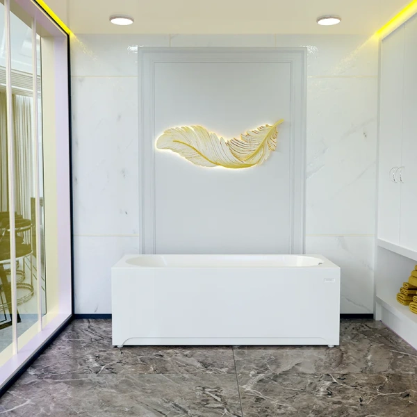 Акриловая ванна Радомир Виктория лайт 2-78-0-0-1-271Р, 155 х 70 см, фронтальный экран, каркас разборный в комплекте, белая - фото 3