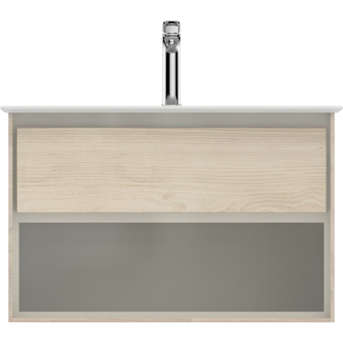 Тумба под раковину подвесная Ideal Standard Connect Air 80 см светло-коричневая, подвесная, пристенная - фото 4