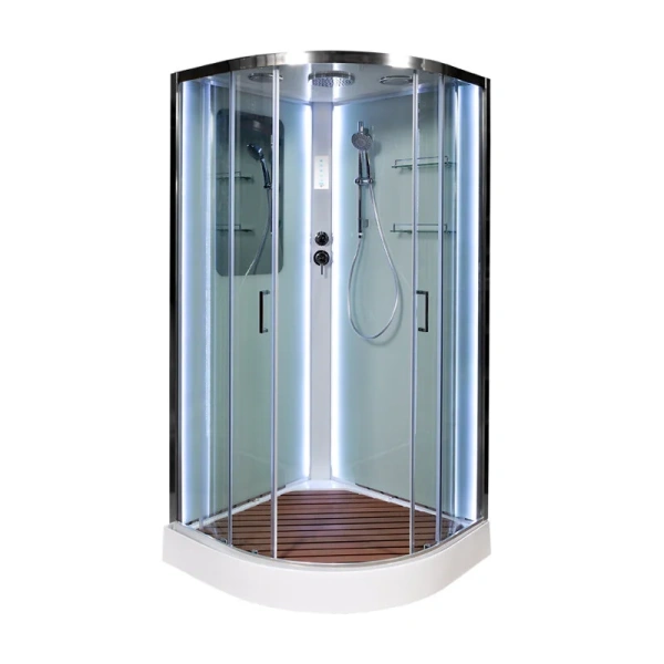 Душевая кабина Deto A 90х90 см с led подсветкой - фото 4
