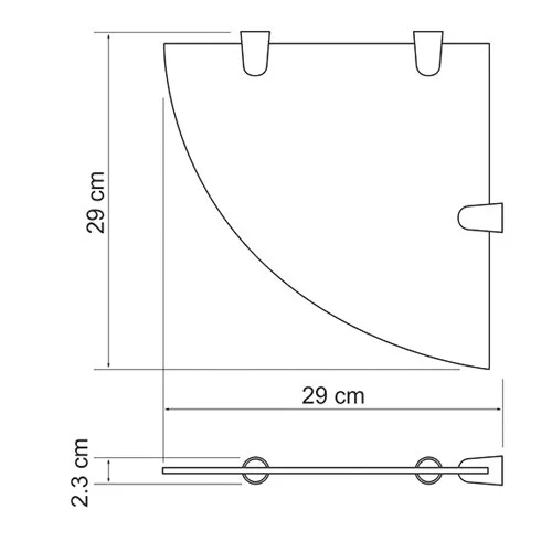 Полочка для ванной WasserKRAFT угловая - фото 2