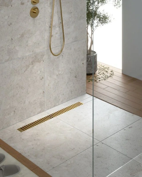 Душевой лоток Timo Drain Systems 80 см золото матовое - фото 4