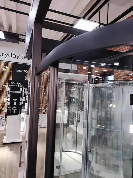 Душевой уголок RGW Classic CL-53B 90х90 см профиль черный, современные, hi-tech - фото 3