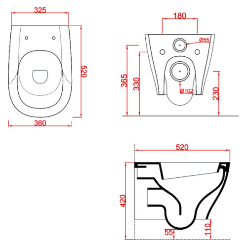 Унитаз подвесной ArtCeram Ten TEV003 - фото 3