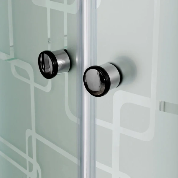 Душевая кабина Deto EM 110x80 см без крыши правая, с раздвижными дверьми - фото 6