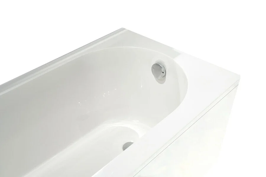 Ванна из литьевого мрамора Creto Present 170-75 см белая 21-1111 с каркасом, приставные, встраиваемые - фото 7