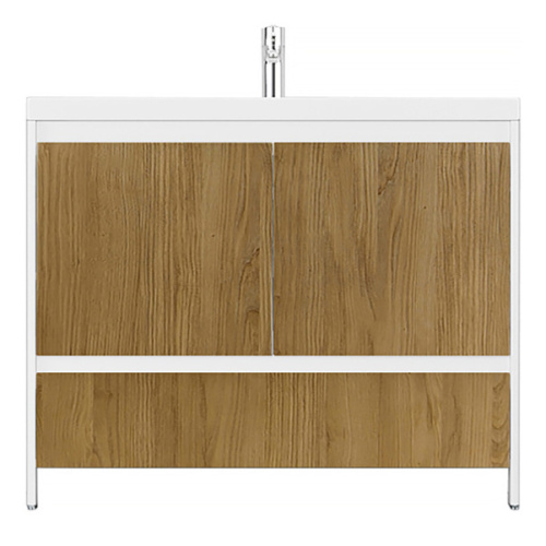 Тумба под раковину напольная Velvex Klaufs 99 см белая/шатане - фото 1