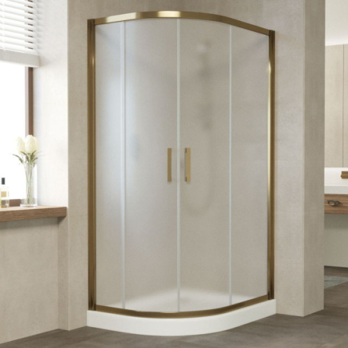 Душевой уголок стекло сатин Vegas-glass ZS-F 100х90 10, 100х90 - фото 5