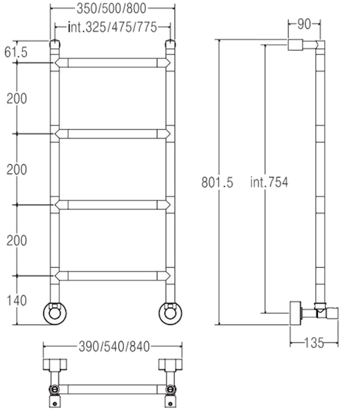Полотенцесушитель водяной Margaroli Sereno 482S - фото 3