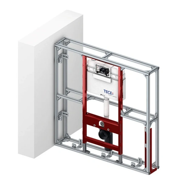 Инсталляция для унитаза Tece TECEprofil без кнопки смыва, с механическим сливом - фото 5