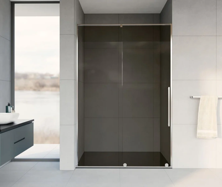 Душевая дверь в нишу Vincea Arno 120 см стекло тонированное, 120 см - фото 3