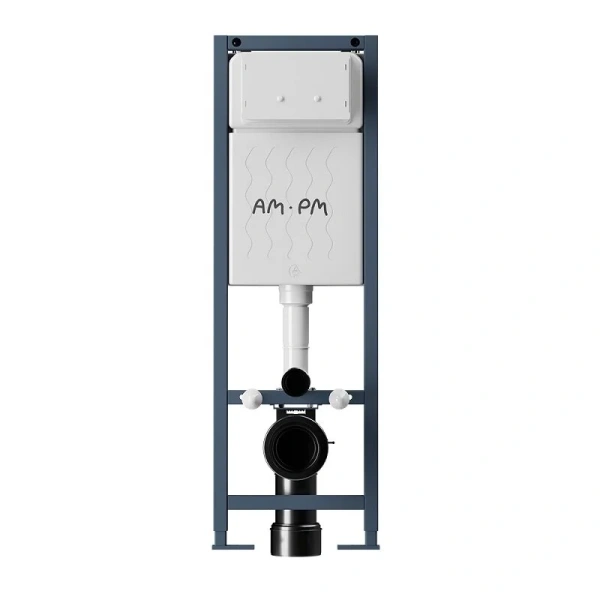 Инсталляция для унитаза Am.Pm ErgoFit клавиша белая глянцевая, кнопки круглые - фото 4