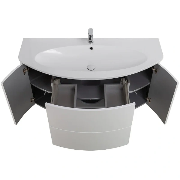 Тумба под раковину подвесная Cezares Eden 121 см Bianco lucido index_1 - фото 10