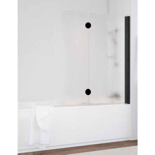 Душевая шторка на ванную стекло шиншилла Vegas-glass E2V 120 02 R, рифленые - фото 6