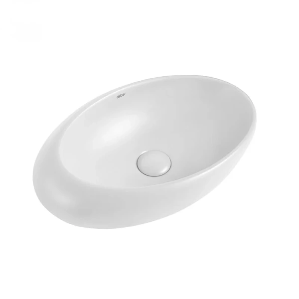 Раковина Abber Bequem AC2107 49 см овальная, белые, черные, другие - фото 4