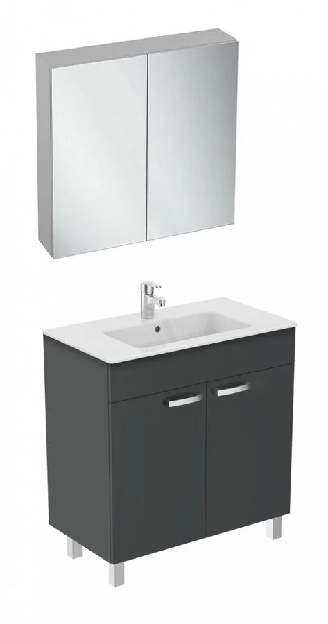 Тумба с раковиной напольная Ideal Standard Tempo E0568 80 см с 2-мя дверцами - фото 4