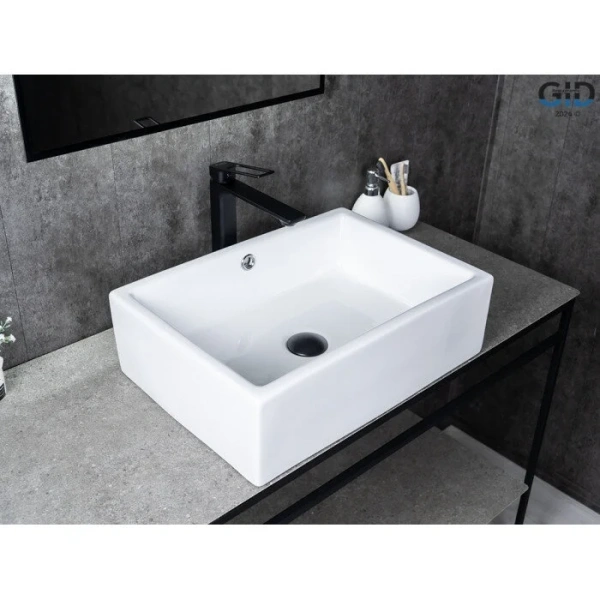 Раковина GID Geometrico N9129 51 см белая - фото 3