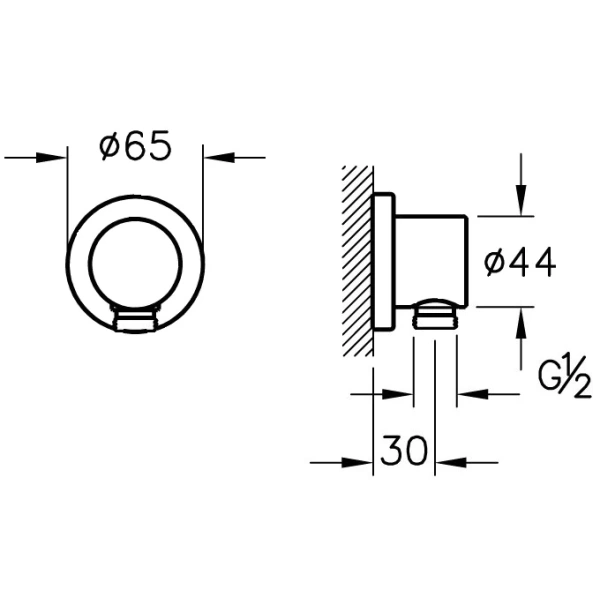 Выход на ручной душ VitrA A45223EXP - фото 2