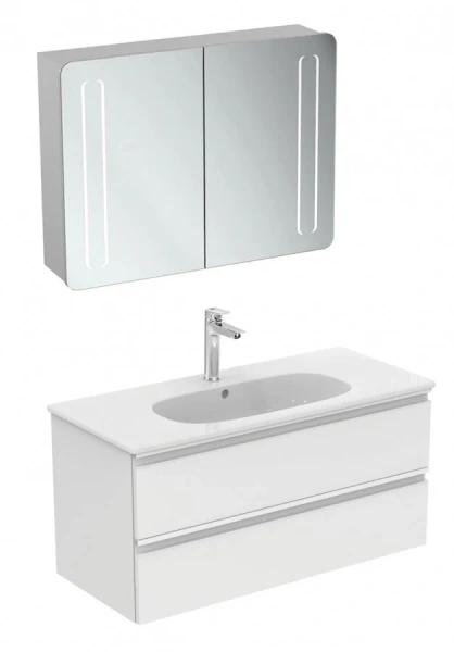 Тумба под раковину подвесная Ideal Standard Tesi T0052 100 см с двумя ящиками - фото 3