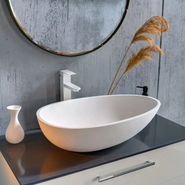 Раковина Montebianco Tuscany 64 см белая матовая - фото 3