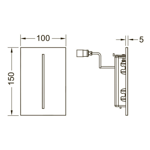 Клавиша смыва Tece TECEfilo хром глянцевый - фото 2