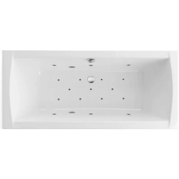 Ванна гидромассажная Excellent Aquaria Lux Relax 180 x 80 см, белый/хром, WAEX.AQU18.RELAX.CR - фото 1