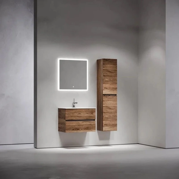 Тумба под раковину подвесная Sancos Urban 70 см дуб чарльстон, под дерево - фото 9