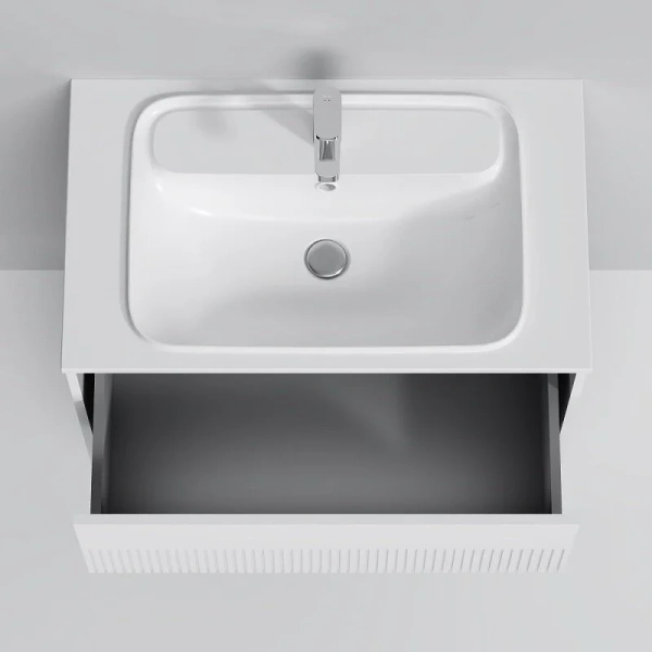 Тумба под раковину подвесная Am.Pm Func 80 см белая матовая index_1 - фото 10