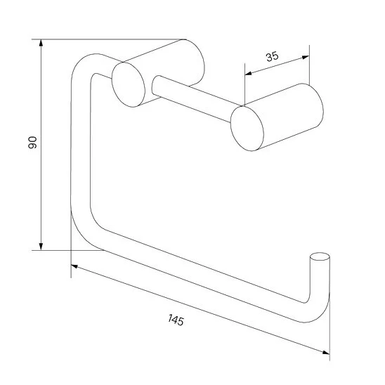 Бумагодержатель IDDIS Petite графит, современные, hi-tech - фото 2