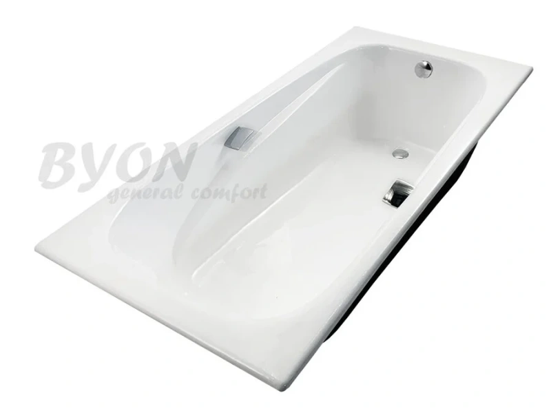Ванна чугунная Byon Ide 180 x 85 см, с ручками, белая, Н0000369 - фото 4
