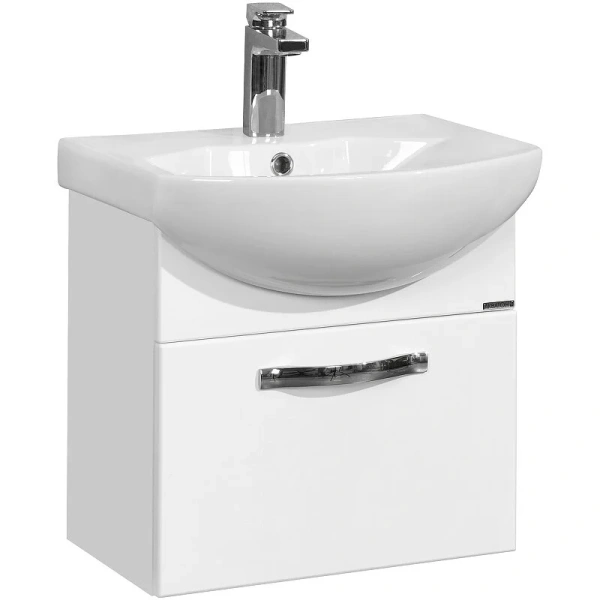 Тумба с раковиной подвесная Акватон Ария 1A140301AA 50 см с выдвижным ящиком