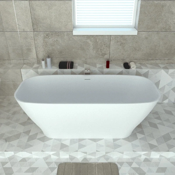 Ванна из искусственного камня Radostone Ernica VERA10000170, 170 x 70 см, цвет белый матовый, без гидромассажа - фото 6