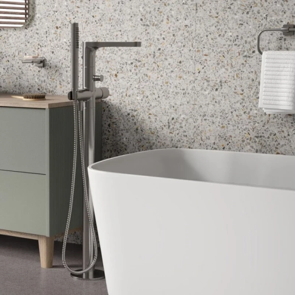 Смеситель для ванны WasserKRAFT Tauber напольный - фото 3