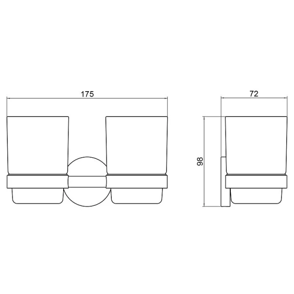 Стакан для ванной Timo Saona белый матовый - фото 2