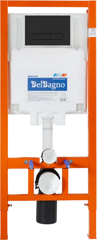 Унитаз с инсталляцией Belbagno Sela кнопка черная - фото 2